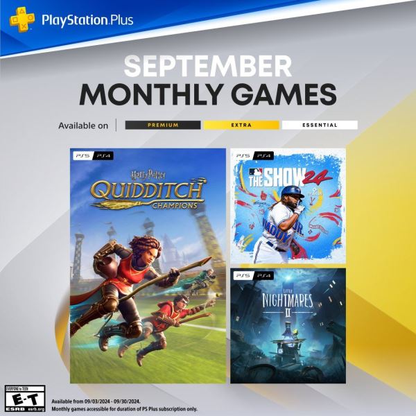 Бесплатные игры PS Plus Essential на сентябрь 2024 года: Little Nightmares 2, Harry Potter: Quidditch Champions и MLB The Show 24