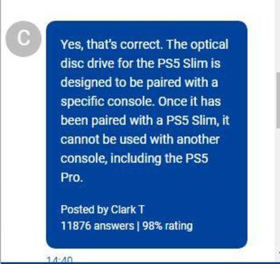 Служба поддержки PlayStation: Привязанный к PS5 Slim привод нельзя использовать с PS5 Pro — аксессуар регистрируется только раз